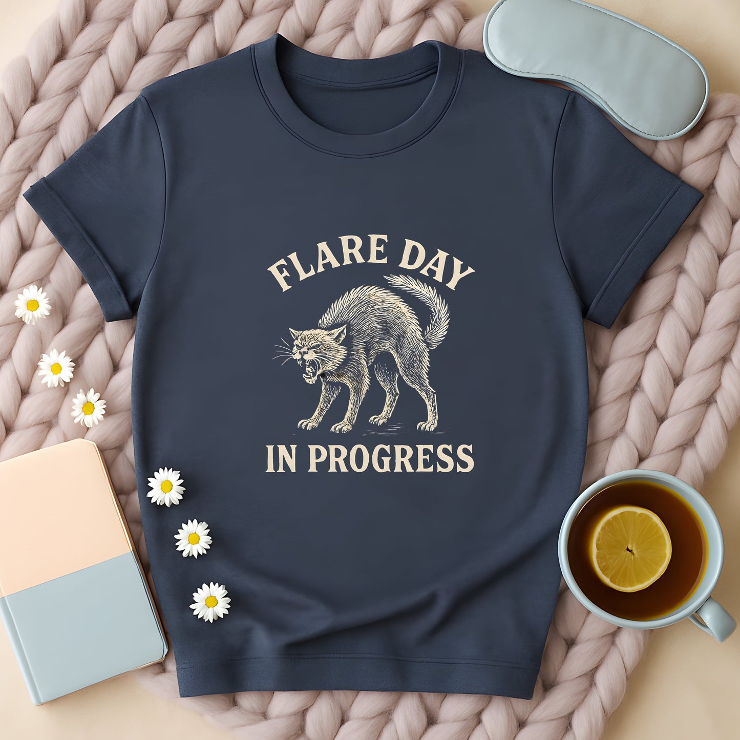 Flare Day In Progress Cat T-Shirt