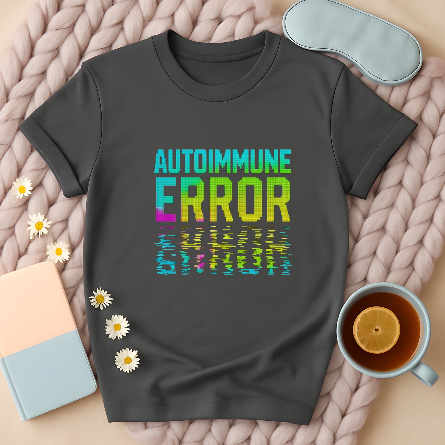 Autoimmune Error Glitch Neon T-Shirt