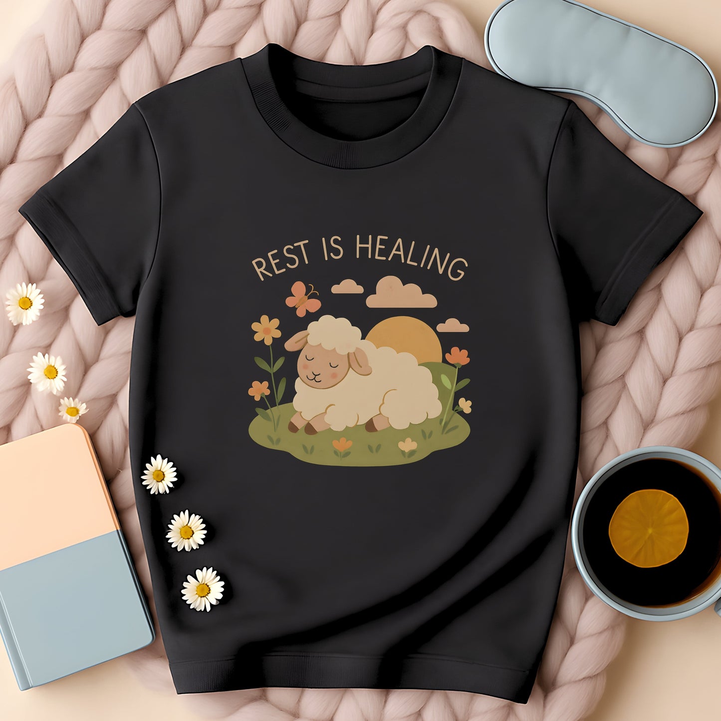 Rest Is Healing Sheep T-Shirt