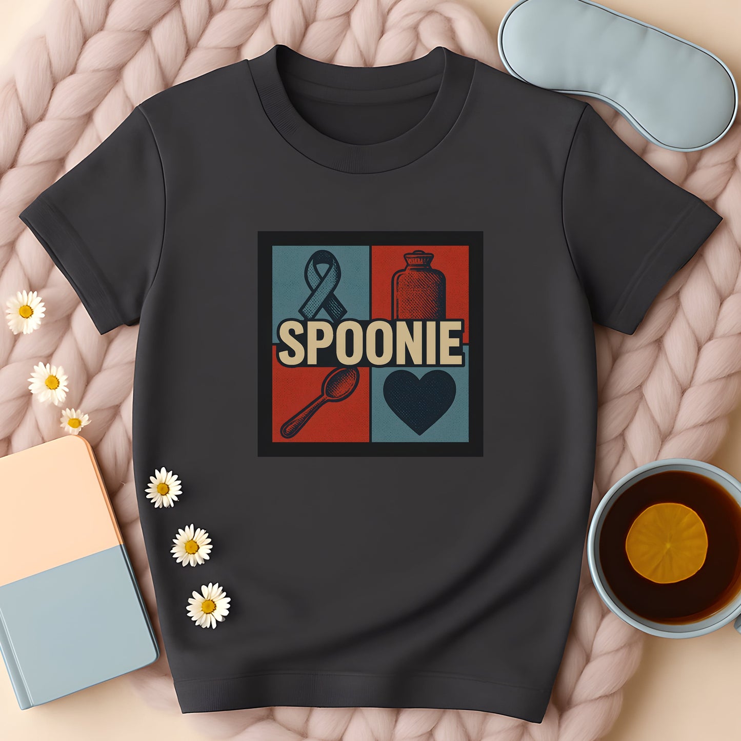 Spoonie Awareness Retro T-Shirt