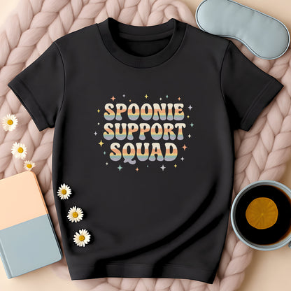 Vintage 70s Spoonie Support Squad T-Shirt