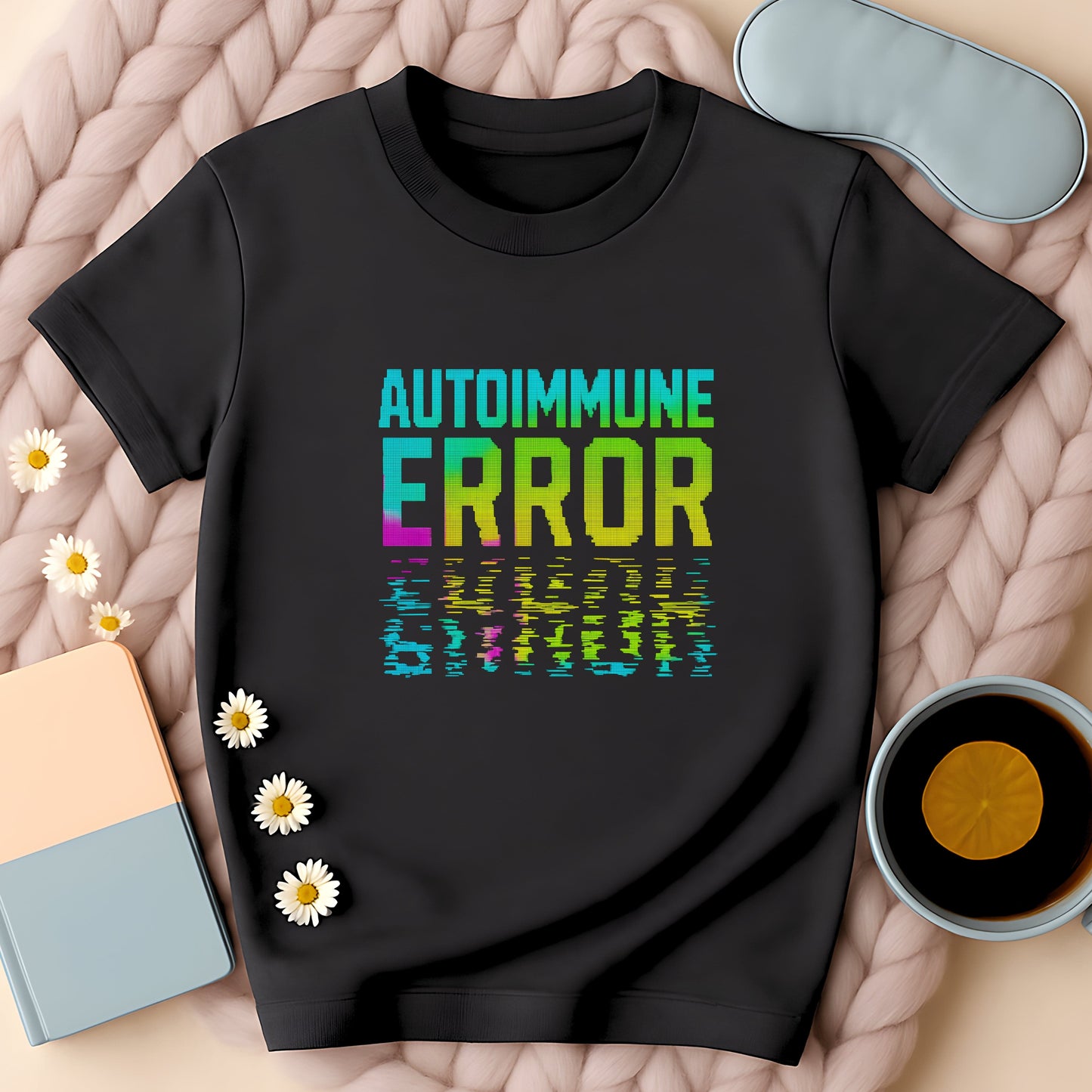 Autoimmune Error Glitch Neon T-Shirt