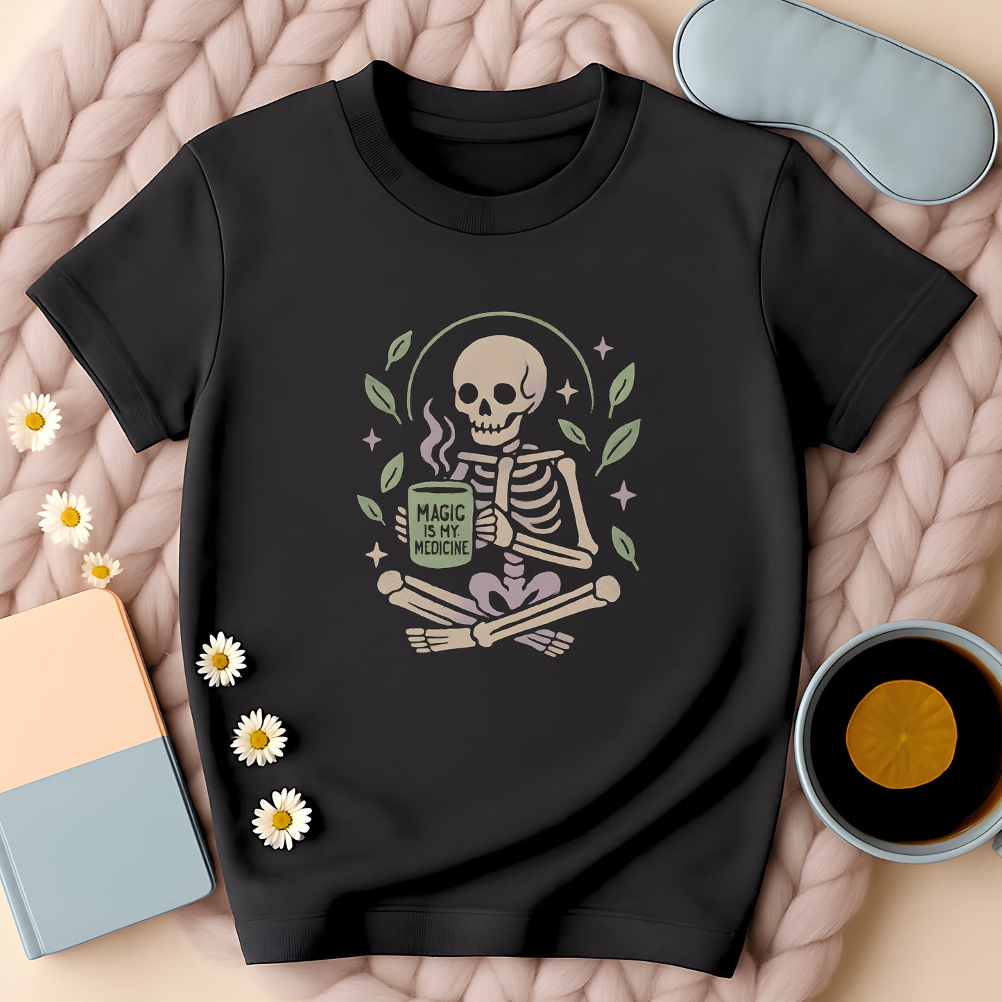 Magic Is My Medicine Skeleton T-Shirt