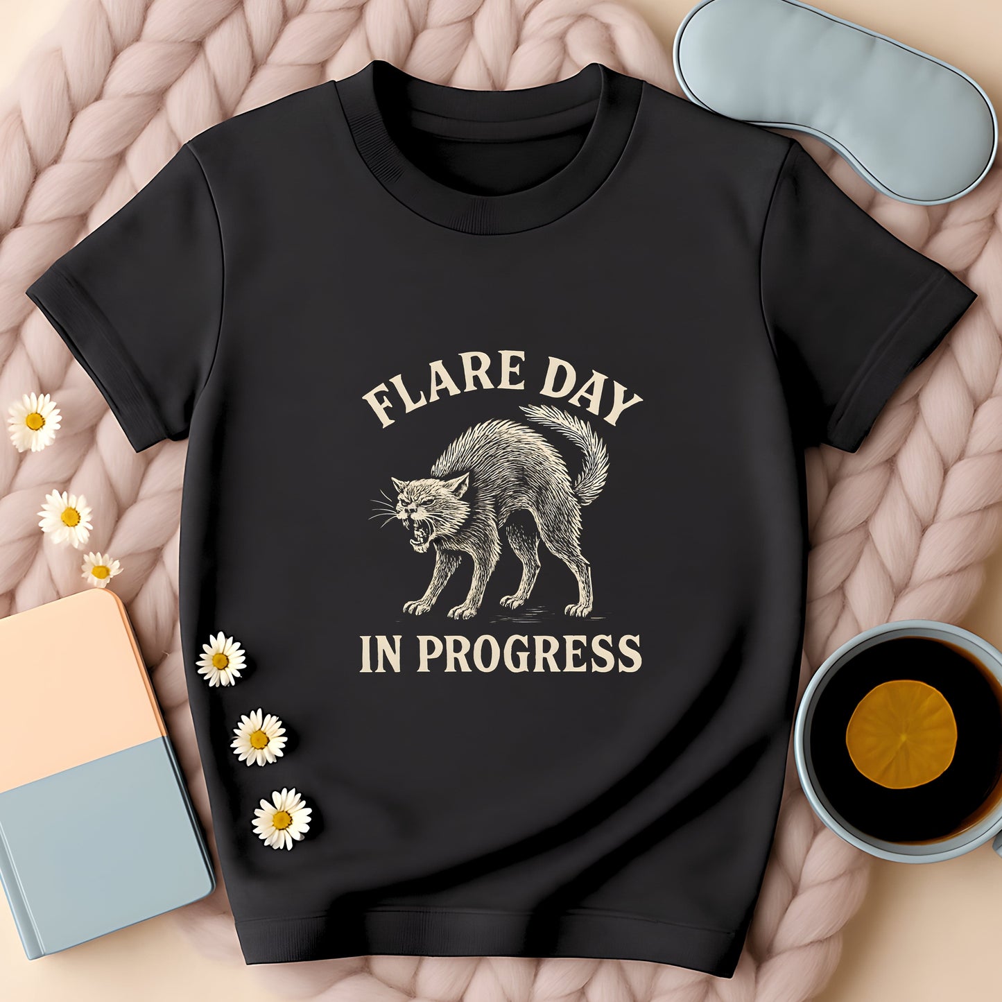 Flare Day In Progress Cat T-Shirt