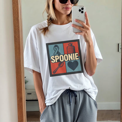 Spoonie Awareness Retro T-Shirt