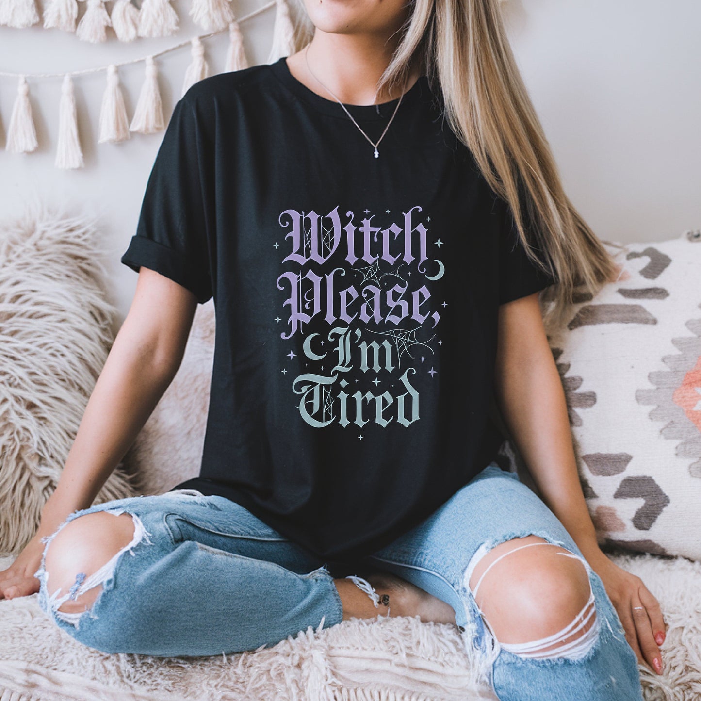 Witch Please I'm Tired Gothic T-Shirt