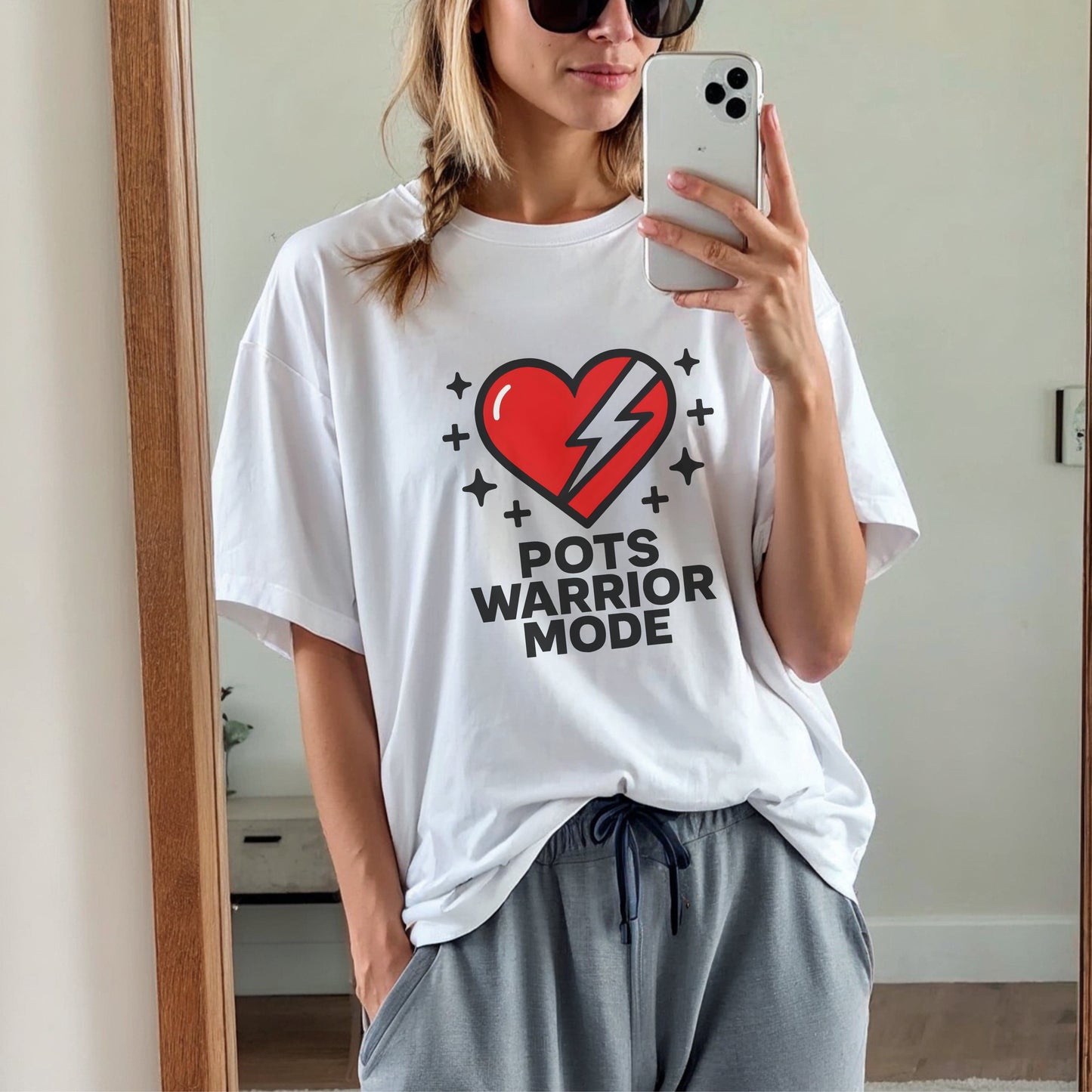 POTS Warrior Mode Heart T-Shirt