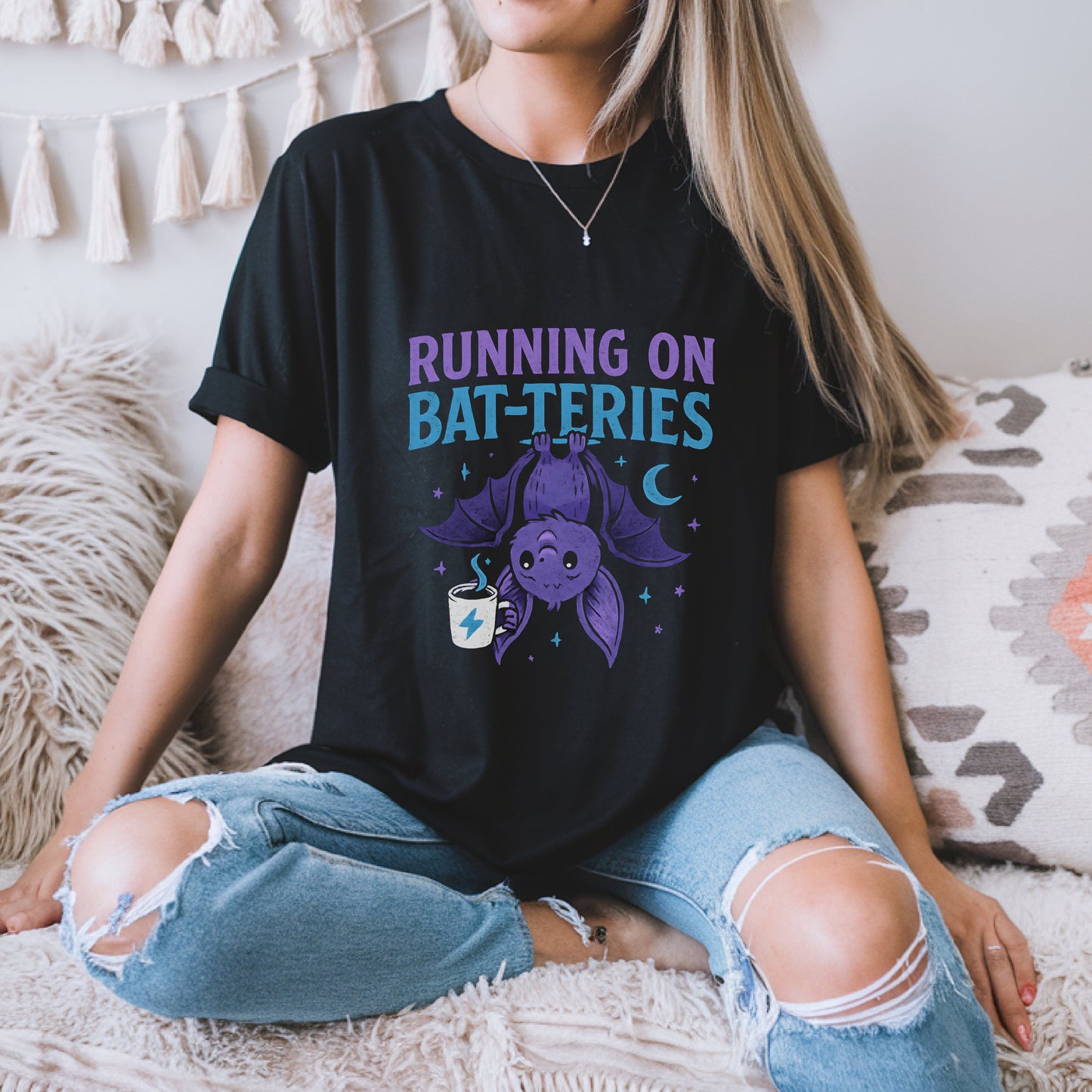 Running on Bat-teries T-Shirt