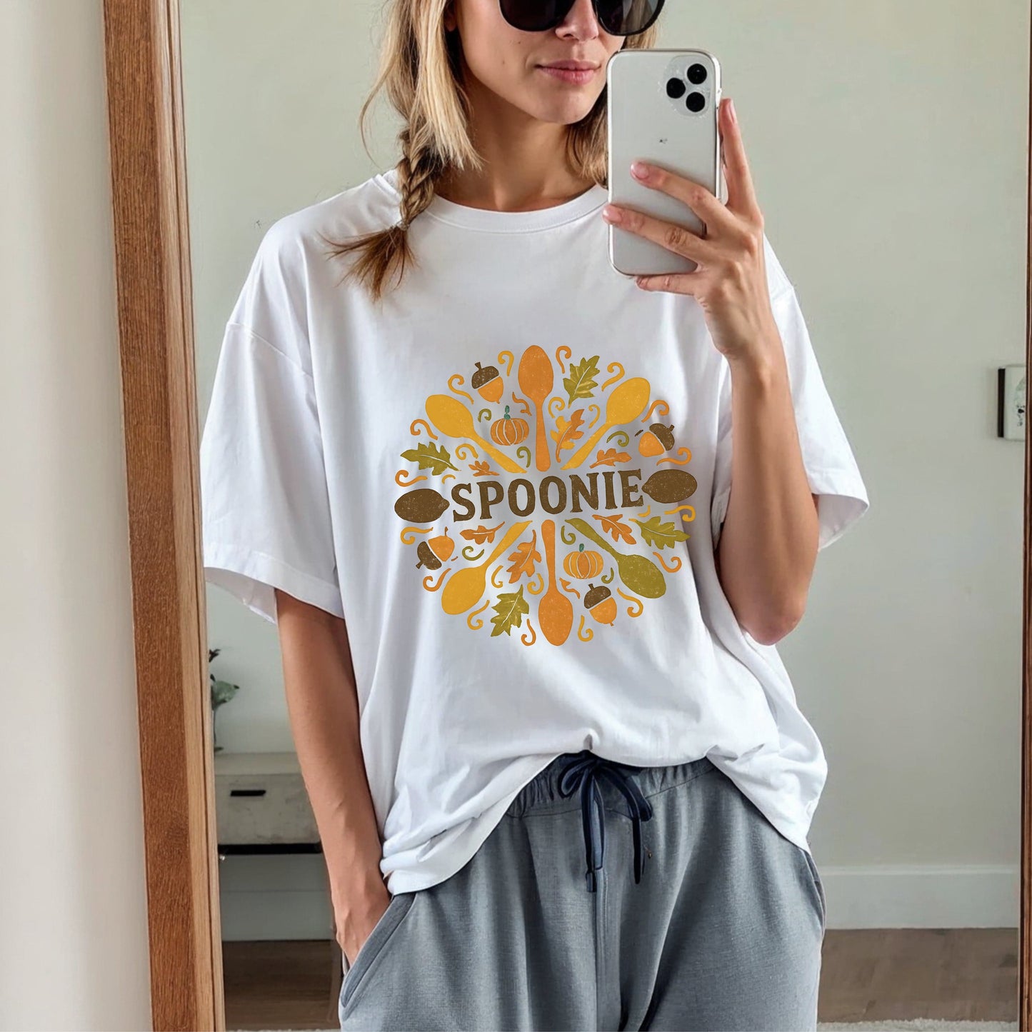 Vintage Spoonie Fall Mandala T-Shirt