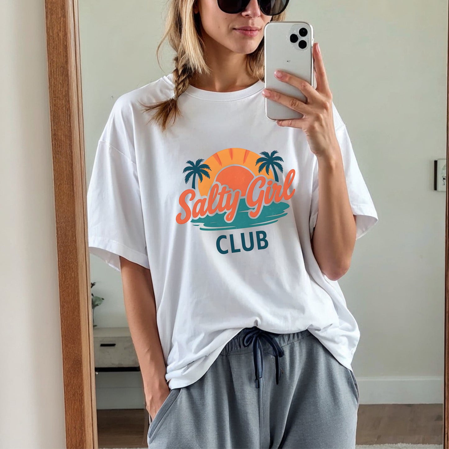 Salty Girl Club Beach T-Shirt