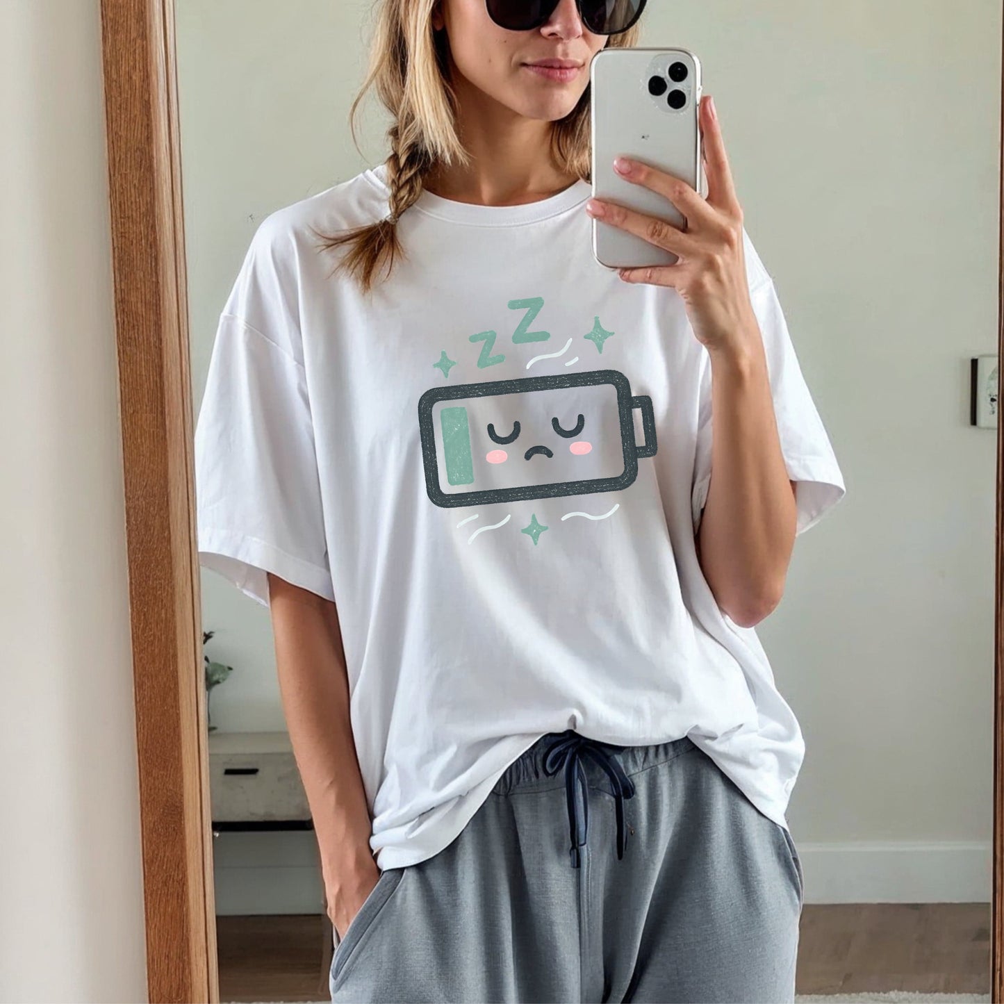 Sleepy Low Energy Battery T-Shirt