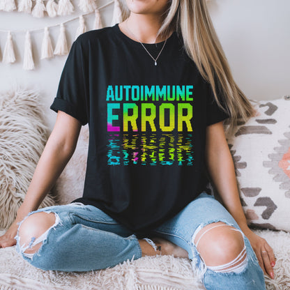 Autoimmune Error Glitch Neon T-Shirt