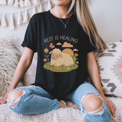 Rest Is Healing Sheep T-Shirt