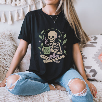 Magic Is My Medicine Skeleton T-Shirt