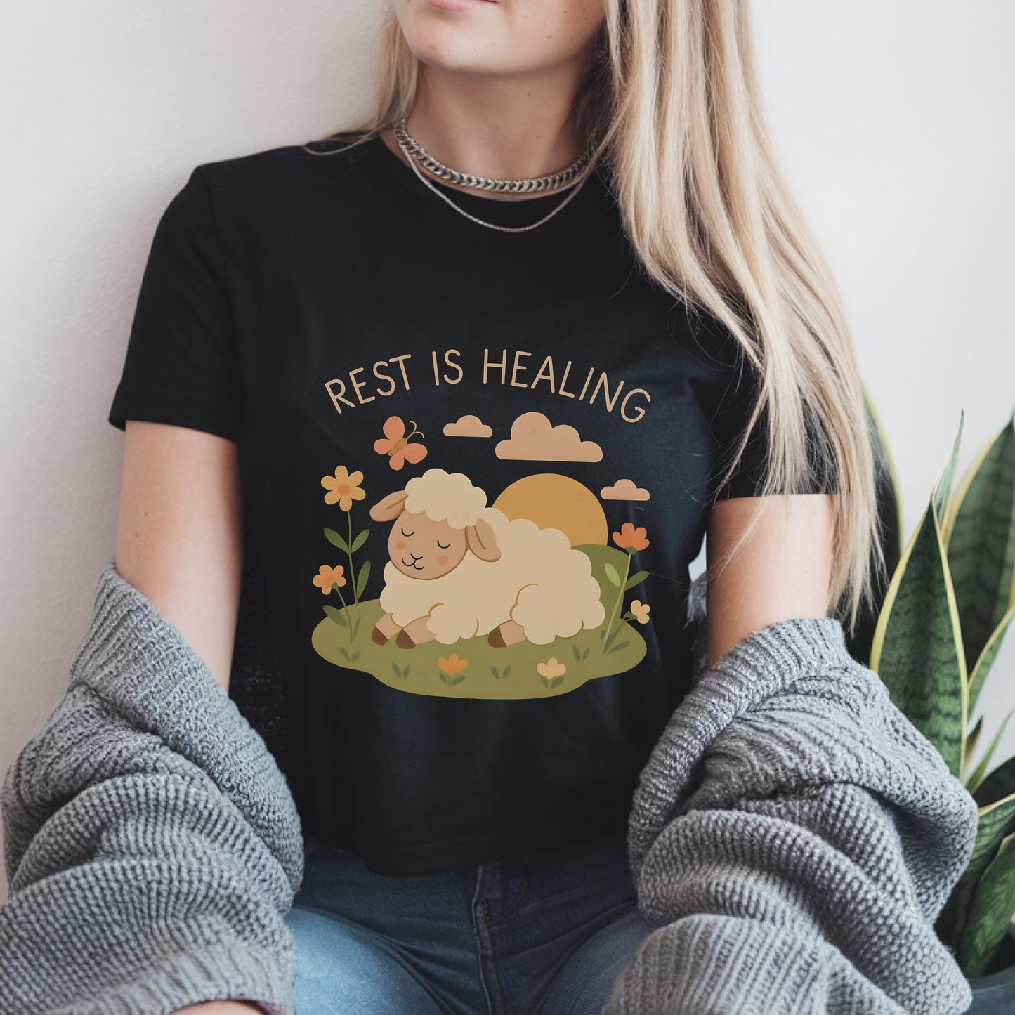 Rest Is Healing Sheep T-Shirt