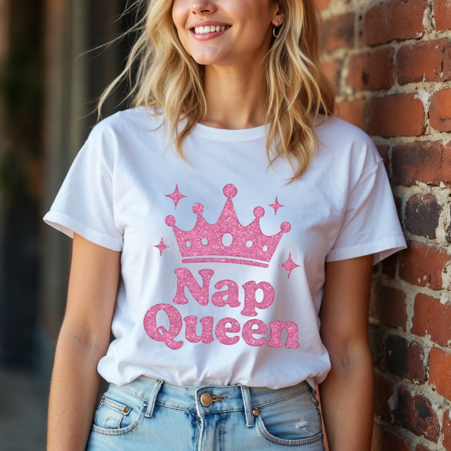Nap Queen Pink Crown T-Shirt