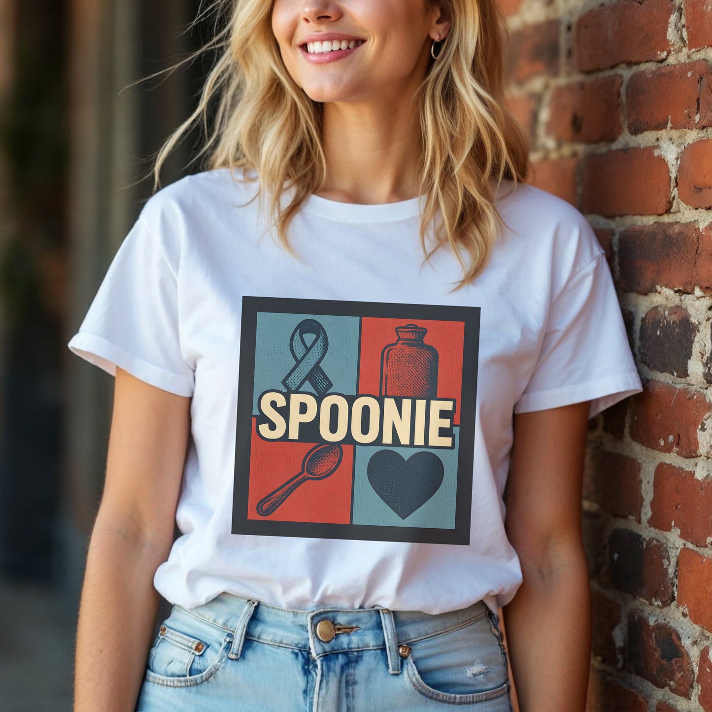 Spoonie Awareness Retro T-Shirt