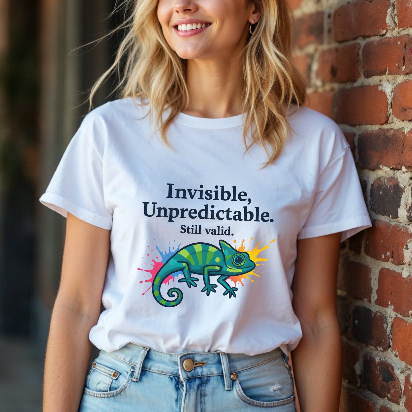 Invisible Unpredictable Still Valid Chameleon T-Shirt