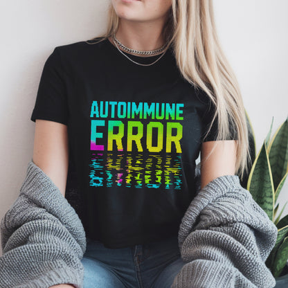 Autoimmune Error Glitch Neon T-Shirt