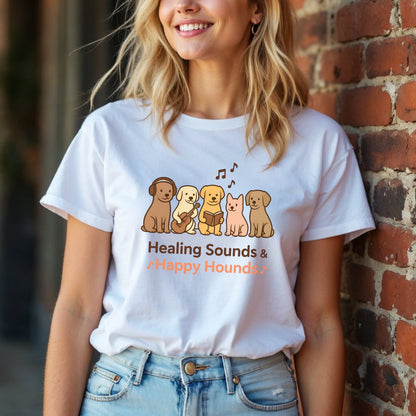 Healing Sounds And Happy Hounds Musical Dogs T-Shirt